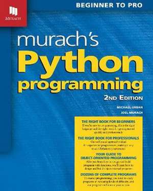 Murachs Python Programming de Michael Urban