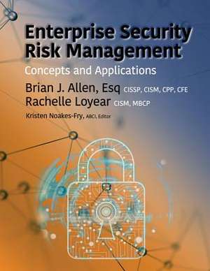 Enterprise Security Risk Management de Allen, Bran