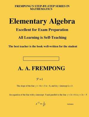 Elementary Algebra de A. A. Frempong