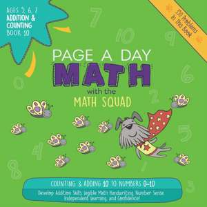 Page A Day Math Addition & Counting Book 10 de Janice Auerbach