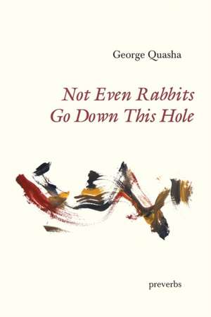 Not Even Rabbits Go Down This Hole de George Quasha