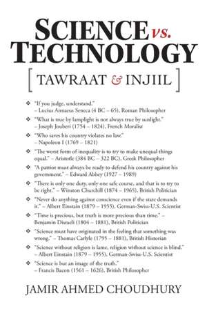 SCIENCE vs. TECHNOLOGY de Jamir Ahmed Choudhury