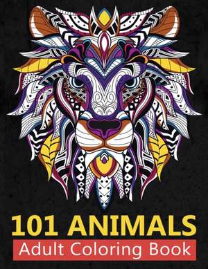 101 Animals Adult Coloring Book de Viktor Jackson Press