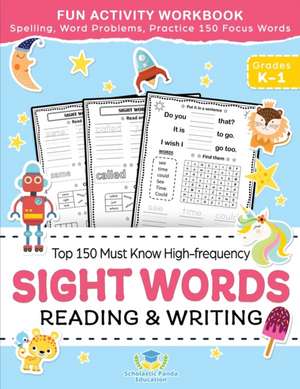 Sight Words Top 150 Must Know High-frequency Kindergarten & 1st Grade de Scholastic Panda Education