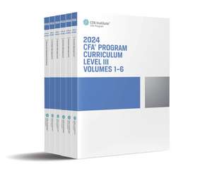 2024 CFA Program Curriculum Level III Box Set de CFA Institute