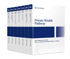 2025 Cfa Program Curriculum Level III Private Wealth Pathway Box Set de Cfa Institute