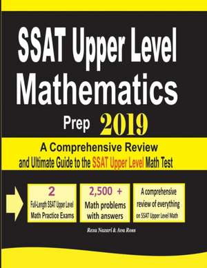 SSAT Upper Level Mathematics Prep 2019 de Reza Nazari