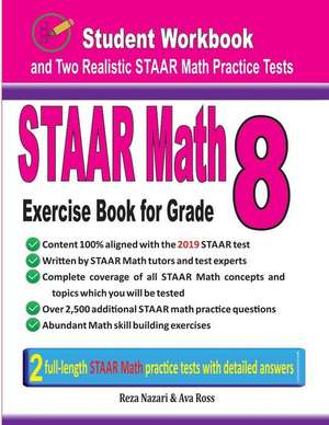 STAAR Math Exercise Book for Grade 8 de Reza Nazari