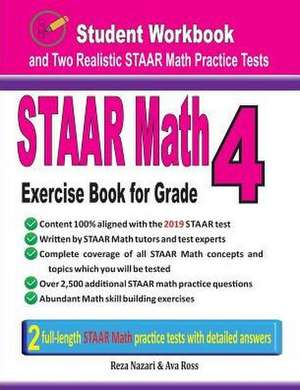 STAAR Math Exercise Book for Grade 4 de Reza Nazari