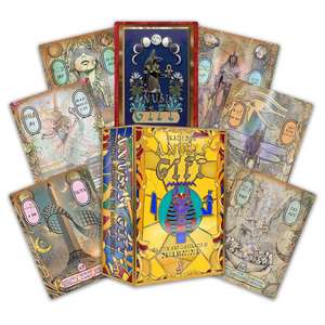 Anubis' Gift Oracle: Egyptian Wisdom for the Modern Seeker (50 Full-Color Cards and 306-Page Full-Color Guidebook) de Dreamopedia