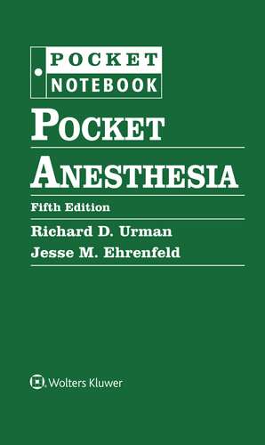 Pocket Anesthesia de RICHARD URMAN MD