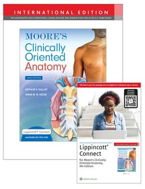 Moore's Clinically Oriented Anatomy 9e Lippincott Connect International Edition Print Book and Digital Access Card Package de Arthur F. Dalley II PhD, FAAA