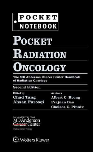 Pocket Radiation Oncology de CHAD TANG MD