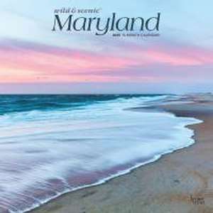 Maryland Wild & Scenic 2025 12 X 24 Inch Monthly Square Wall Calendar Plastic-Free de Browntrout