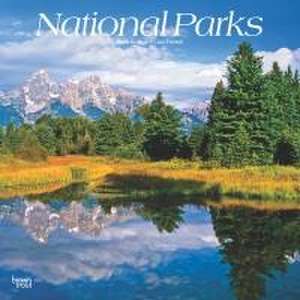 National Parks 2025 12 X 24 Inch Monthly Square Wall Calendar Plastic-Free de Browntrout