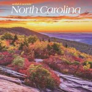 North Carolina Wild & Scenic 2025 12 X 24 Inch Monthly Square Wall Calendar Plastic-Free de Browntrout