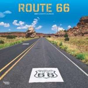 Route 66 2025 12 X 24 Inch Monthly Square Wall Calendar Plastic-Free de Browntrout