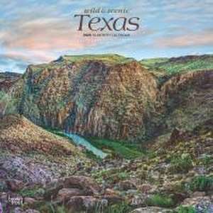 Texas Wild & Scenic 2025 12 X 24 Inch Monthly Square Wall Calendar Plastic-Free de Browntrout