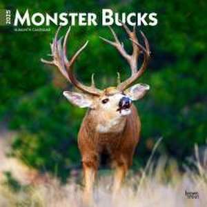 Monster Bucks 2025 12 X 24 Inch Monthly Square Wall Calendar Plastic-Free de Browntrout