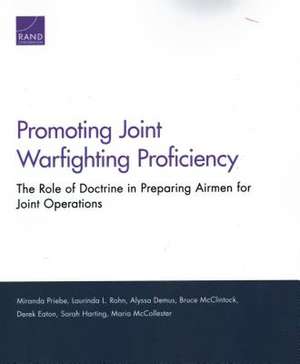 Promoting Joint Warfighting Proficiency de Miranda Priebe
