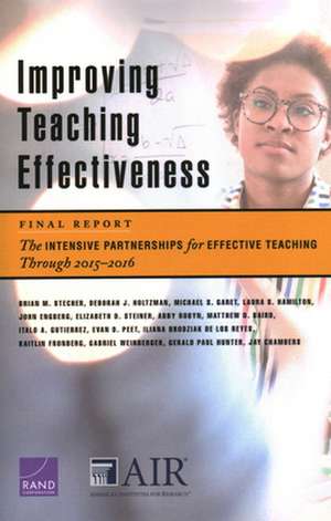 Improving Teaching Effectiveness: Final Report de Brian M. Stecher