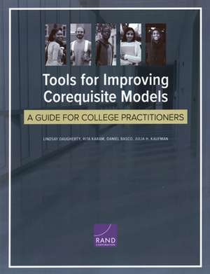 Tools for Improving Corequisite Models de Lindsay Daugherty