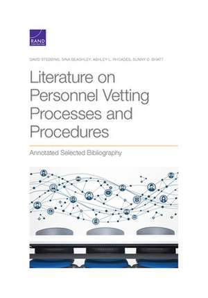 LITERATURE ON PERSONNEL VETTINPB de Ashley L Rhoades