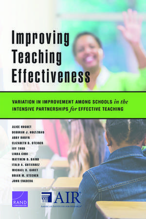 Improving Teaching Effectiveness de Alice Huguet