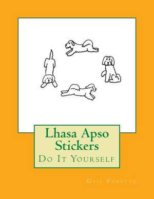 Lhasa Apso Stickers de Gail Forsyth