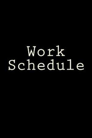 Work Schedule de Wild Pages Press