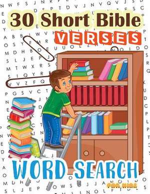 30 Short Bible Verses Word Search for Kids de Letter Tracing Workbook Creator