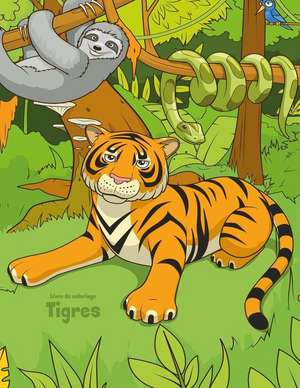 Livre de Coloriage Tigres 1 de Nick Snels