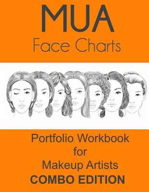 Mua Face Charts Portfolio Workbook for Makeup Artists Combo Edition de Sarie Smith