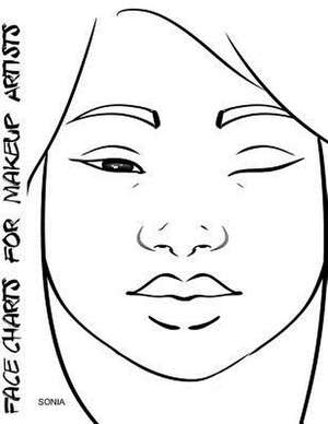 Face Charts for Makeup Artists Sonia de Blake Anderson