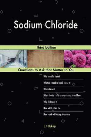 Sodium Chloride; Third Edition de Blokdijk, G. J.