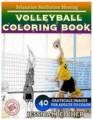 Volleyball Coloring Book for Adults Relaxation Meditation Blessing de Belcher, Jessica