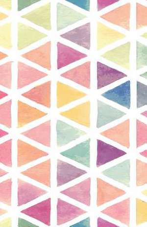 Watercolor Triangles Creative Notebook de Journals, Belle