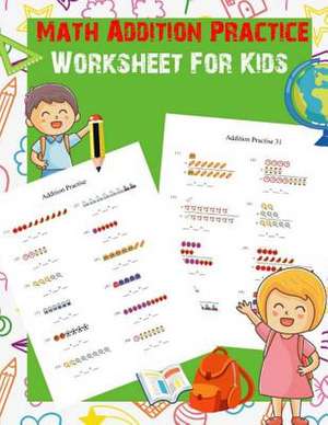 Math Addition Practice Worksheet for Kids de Jk, Studio Kids