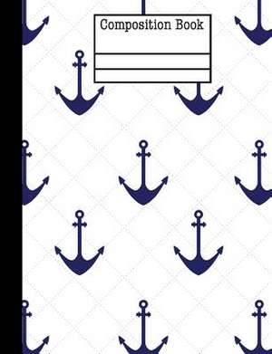 Anchor Nautical Composition Notebook - Graph Paper - 5x5 Grid de Creations, Rengaw