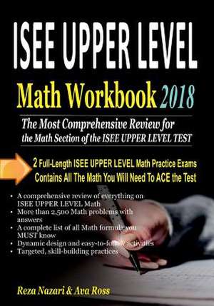 ISEE Upper Level Math Workbook 2018 de Reza Nazari