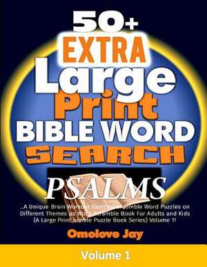 50+ Extra Large Print Bible Word Search on Psalms de Omolove Jay