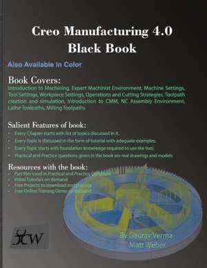 Creo Manufacturing 4.0 Black Book de Gaurav Verma