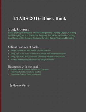 ETABS 2016 Black Book de Gaurav Verma