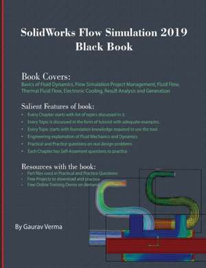 SolidWorks Flow Simulation 2019 Black Book de Gaurav Verma