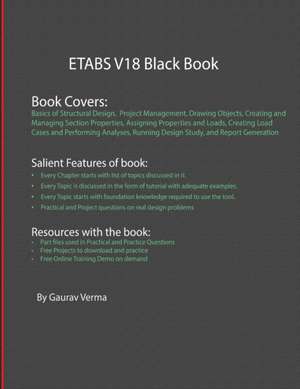 ETABS V18 Black Book de Gaurav Verma