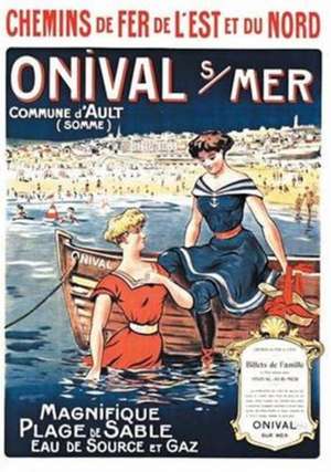 Carnet Blanc, Affiche Chemins de Fer Onival-Sur-Mer de Sans Auteur