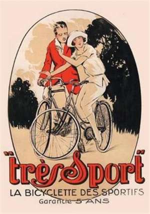 Carnet Blanc, Affiche Très Sport Bicyclette de Sans Auteur