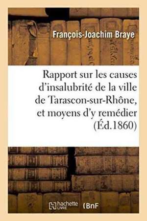 Rapport Sur Les Causes d'Insalubrité de la Ville de Tarascon-Sur-Rhône, Et Moyens d'y Remédier de François-Joachim Braye