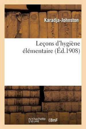 Lecons D'Hygiene Elementaire