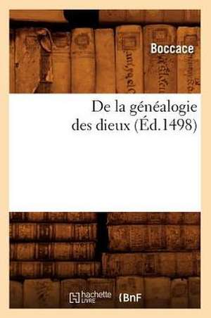 de La Genealogie Des Dieux de Boccace